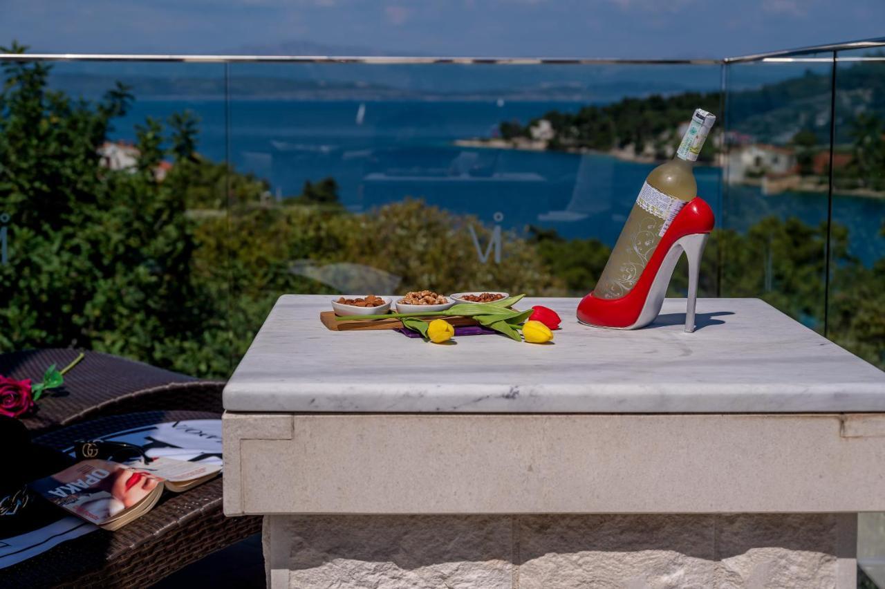 Uniquely Designed Villa Ivana With Outdoor Jacuzzi Nearby The Pebble Banje Beach At The Island Of Solta Rogač Buitenkant foto